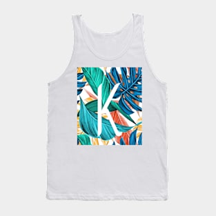 Tropical Alphabet “K” Tank Top